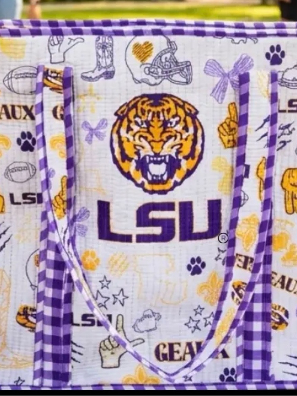Purple & Gold Garment Bag - Team Logo Design